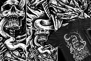 Nightmare skull | T-shirt design, an Object Illustration by Design by sebrodbrick (Thumbnail 3 of 3)