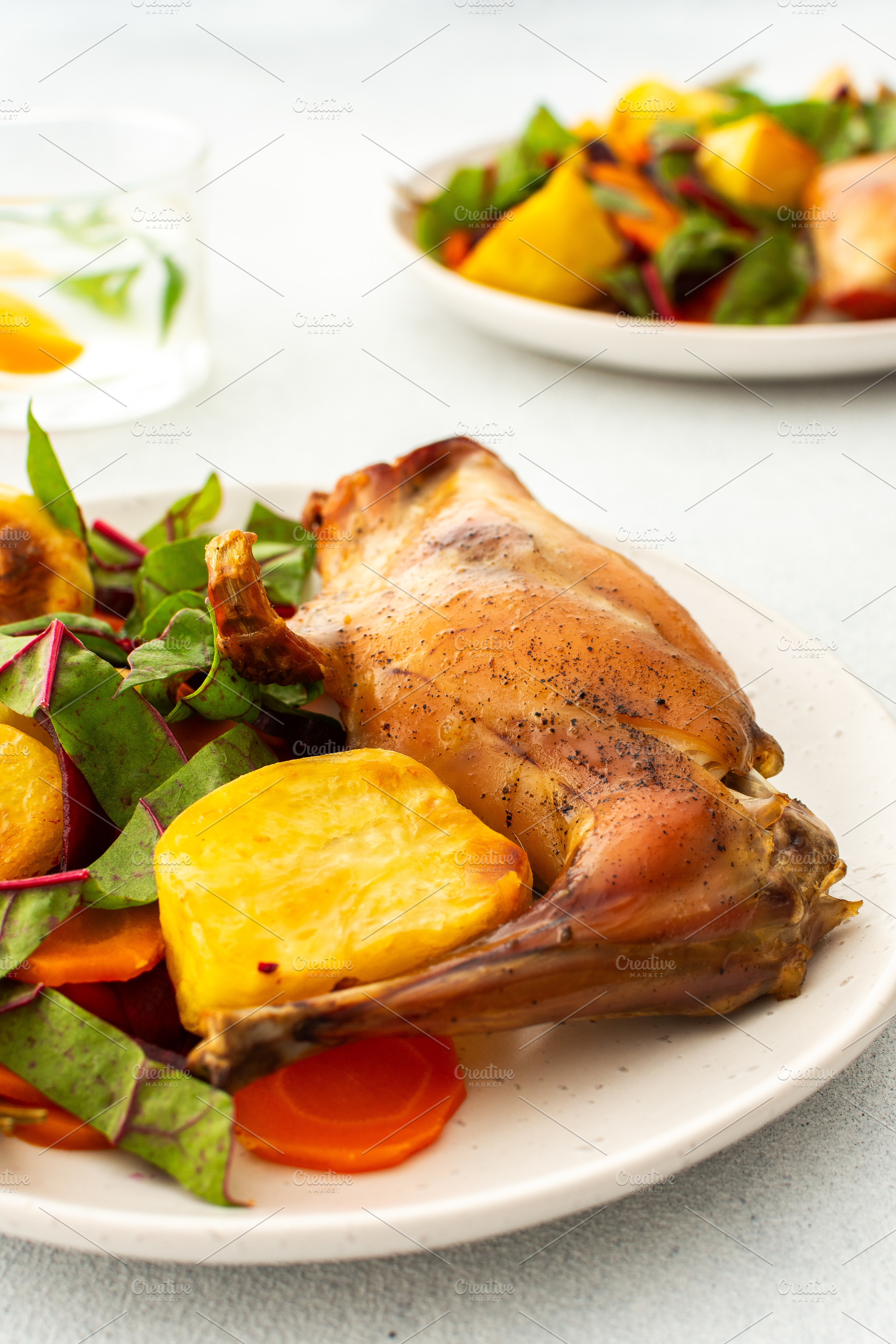 Enjoy a delicious, hearty meal, a Food & Drink Photo by Pundateam