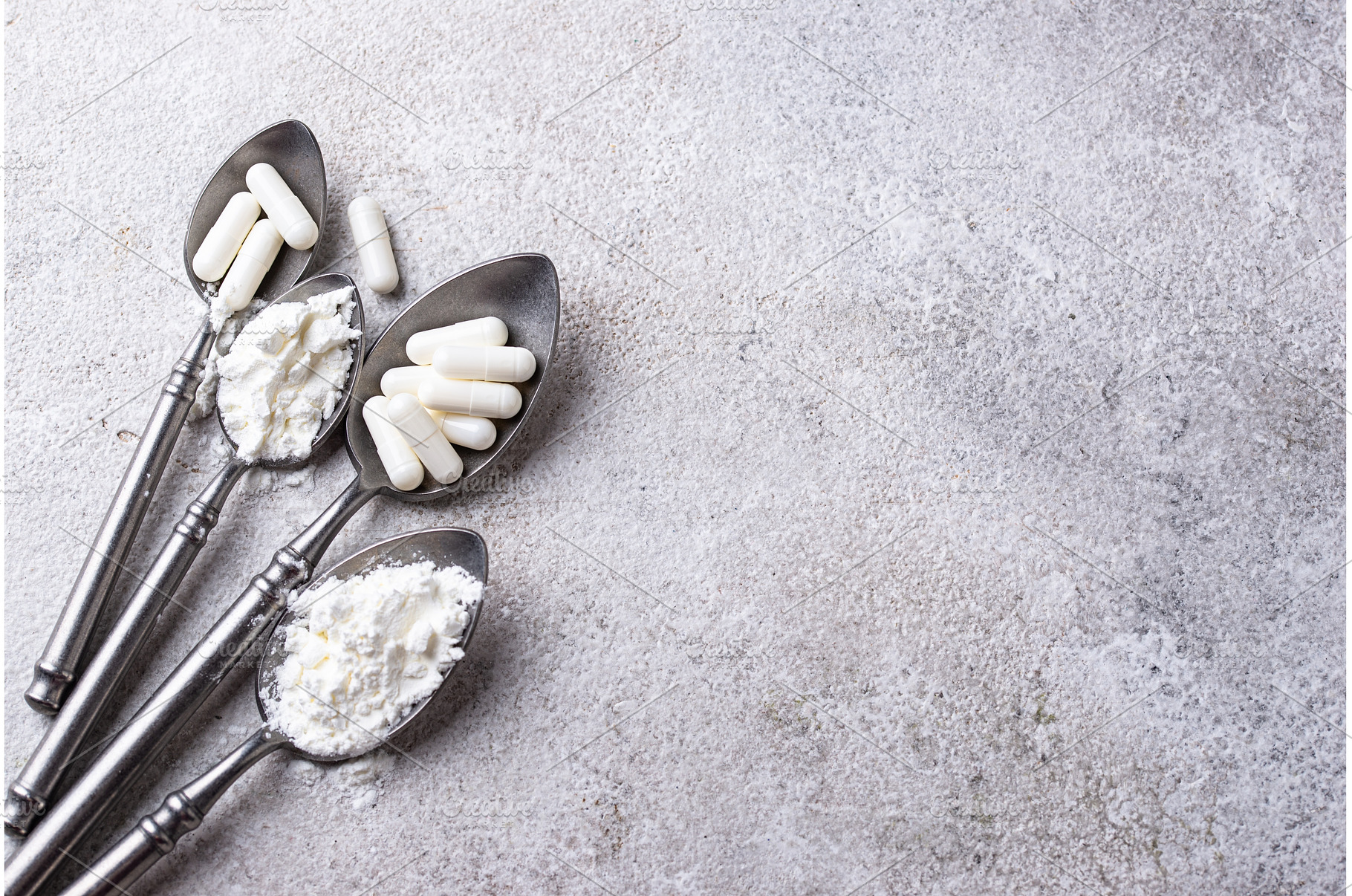 Collagen powder and pills. Healthy, a Health & Medical Photo by Yulia Furman