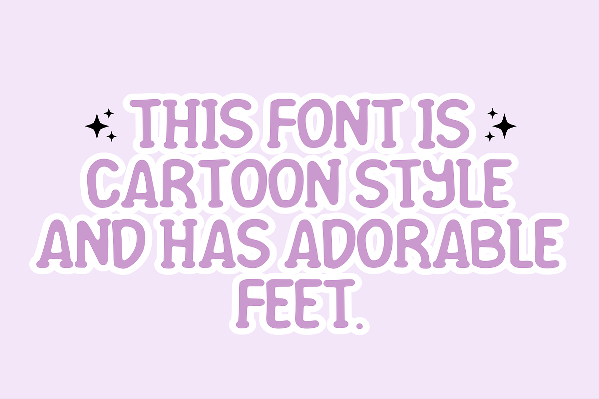 Cute Shape - Cartoon Kids Font, a Handwritten Font by KiddoGlyphs Studio (Photo 3 of 4)