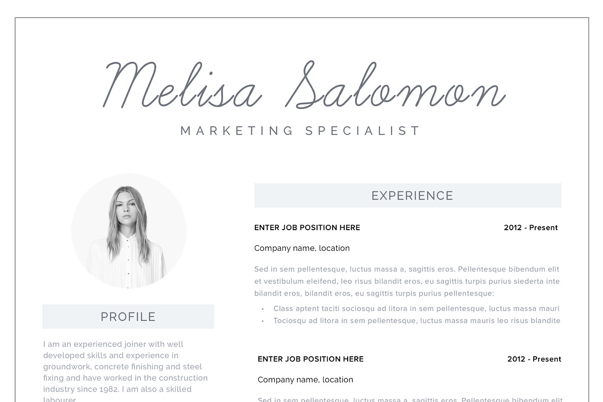 Resume Template 1, 2 page Melbourne, a Resume Template by Resume Angels (Photo 3 of 9)