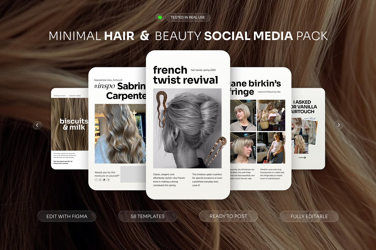 Beauty Instagram Pack-58 Templates