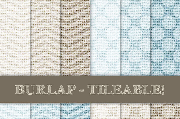 Burlap Tileable - Chevron & Dots preview 3