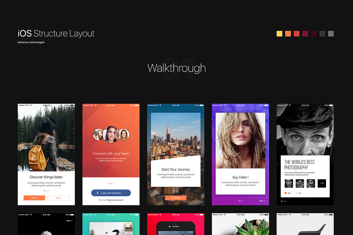 Walkthroughs - Mobile Template UI, an App Template by hoangpts (Photo 2 of 2)