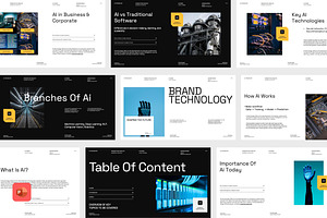 Montena - Brand AI Technology, a Presentation Template by Creatorism