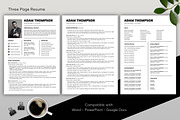 ATS Resume CV Word & Google Docs 26, a Resume Template by MrCam Template Resume|CV (Thumbnail 5 of 9)