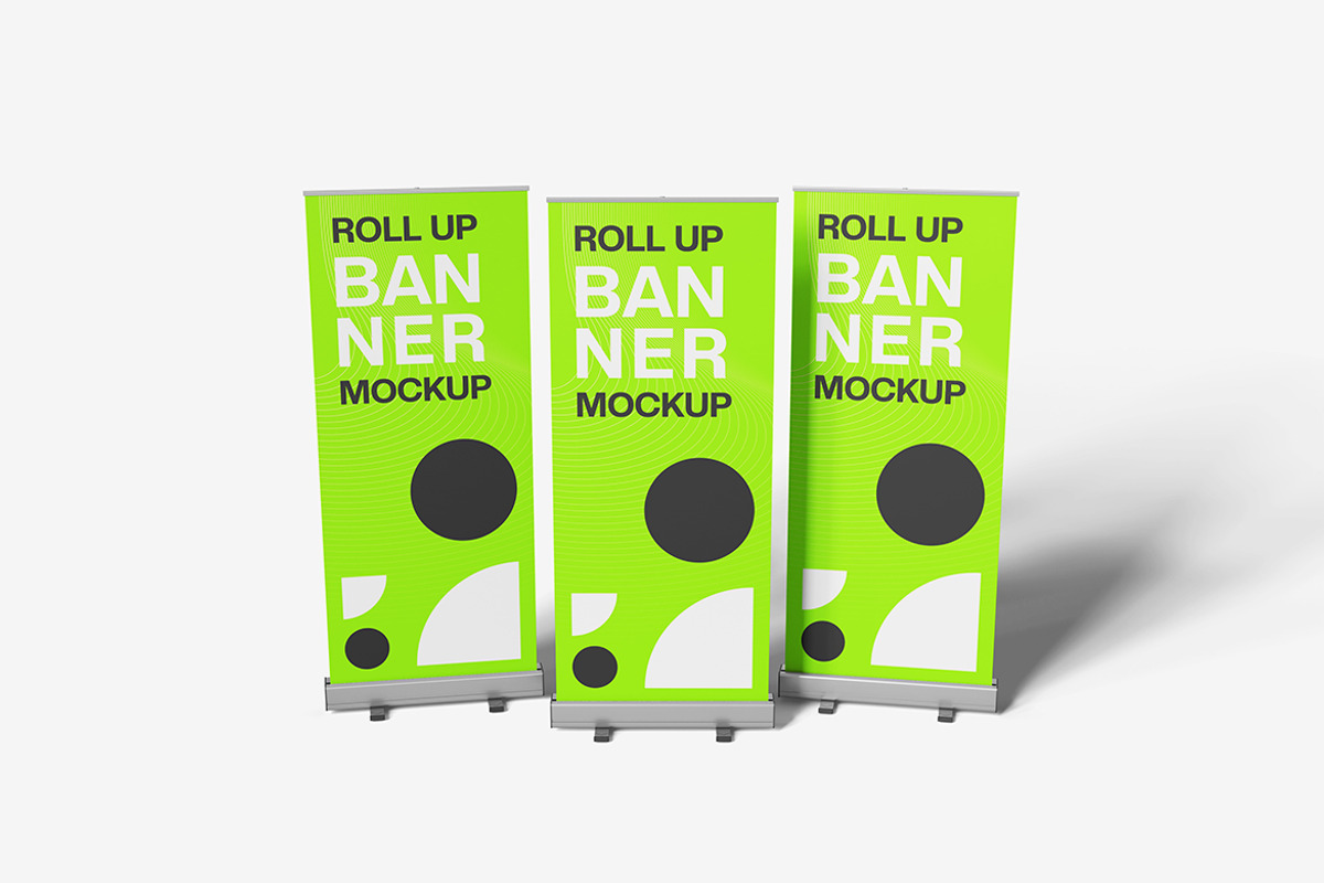 Rollup Banner Mockup, an Advertising Mockup by bimockup (Photo 4 of 6)