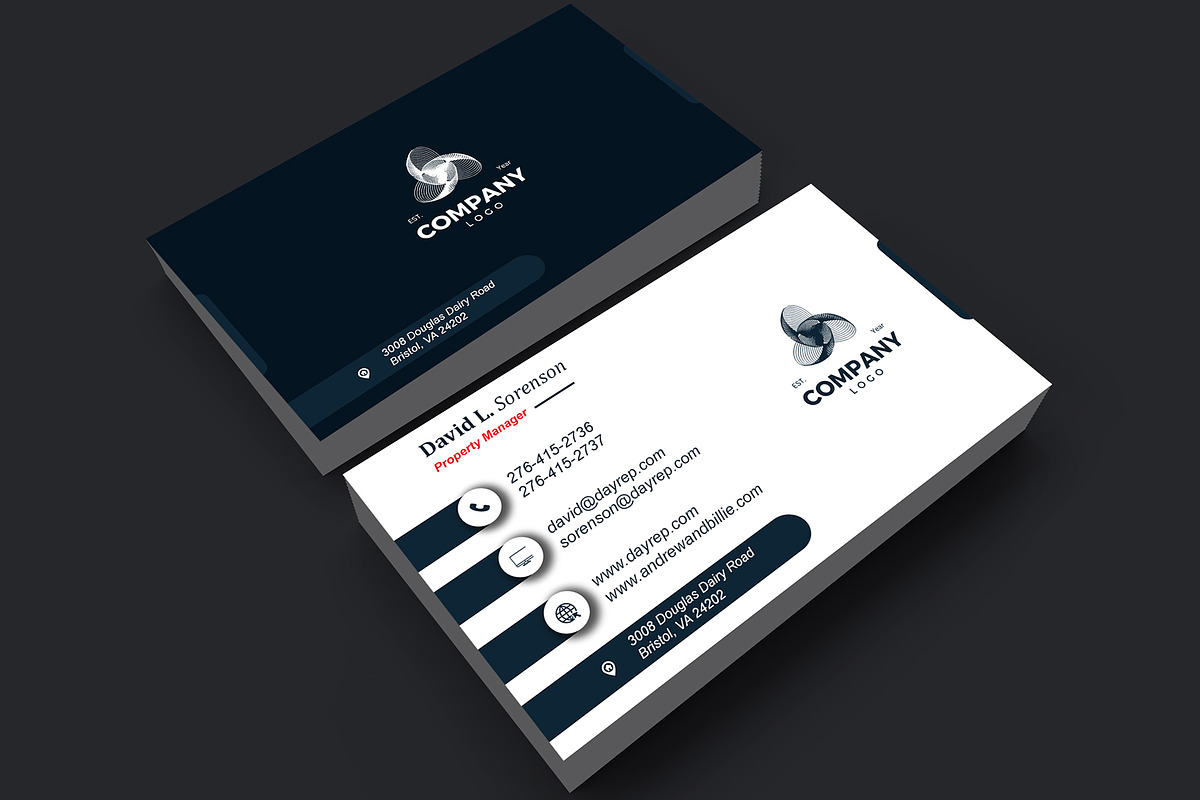 Luxury Realtor Card PSD preview 3