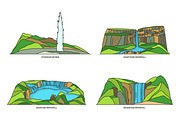 Nature sights of Island in line, an Illustration by GenziWorkshop (Thumbnail 4 of 12)