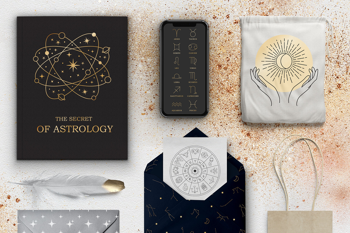 Zodiac signs and constellations, an Illustration by NatalieArtShop (Photo 14 of 16)