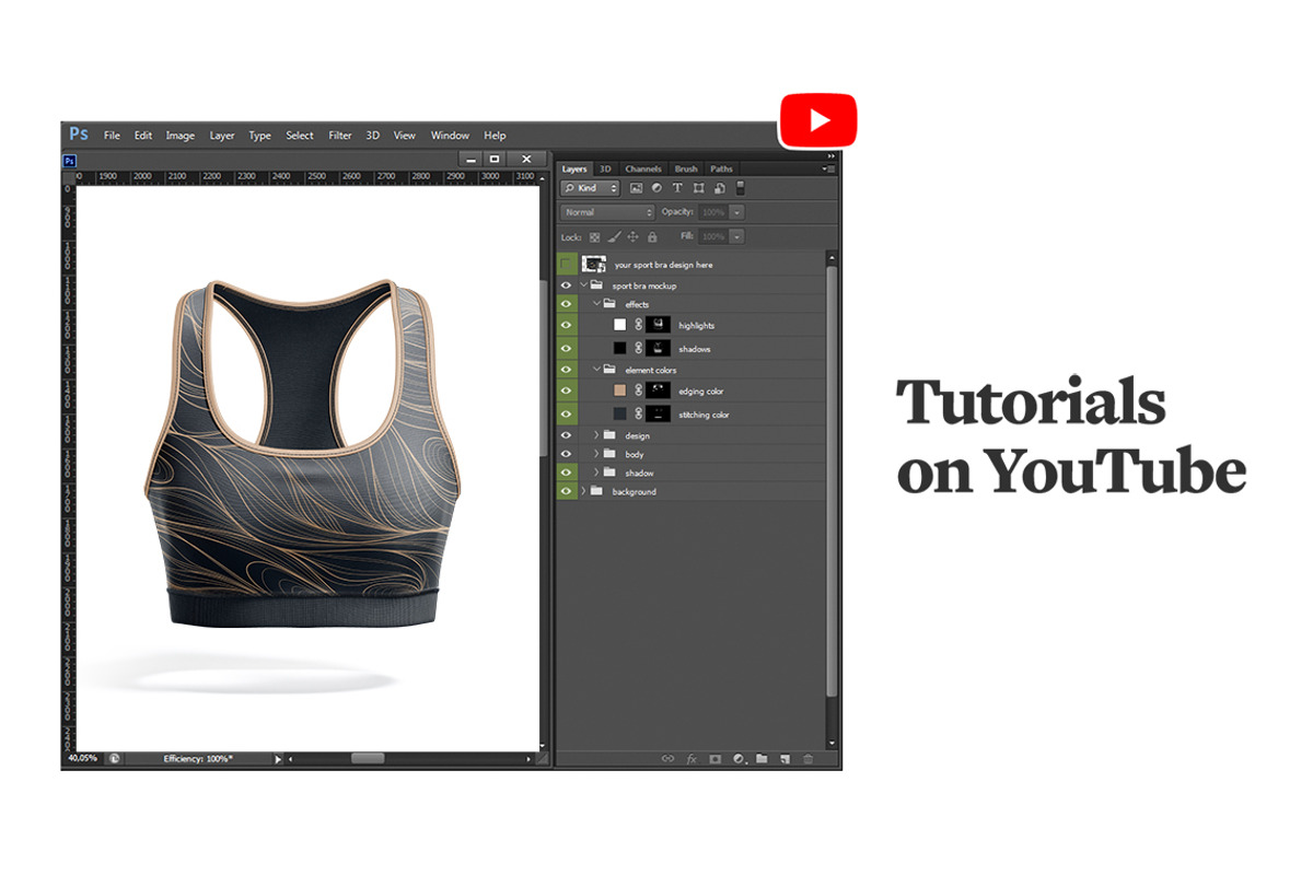 Sport Bra Mockups, a Shirt Mockup by rebrandy (Photo 9 of 10)