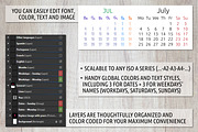 Alfa Calendar Creator 2023, a Stationery Template by inimalGraphic (Thumbnail 2 of 7)