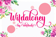 Wildaloney Script, a Script Font by akrtype (Thumbnail 2 of 7)