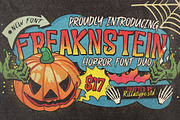 Freaknstein Horror Font Duo, a Sans Serif Font by Rillatype (Thumbnail 1 of 9)