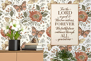 Wedding Butterflies Poppy Poppies, a Pattern Graphic by Vintage (Thumbnail 6 of 13)