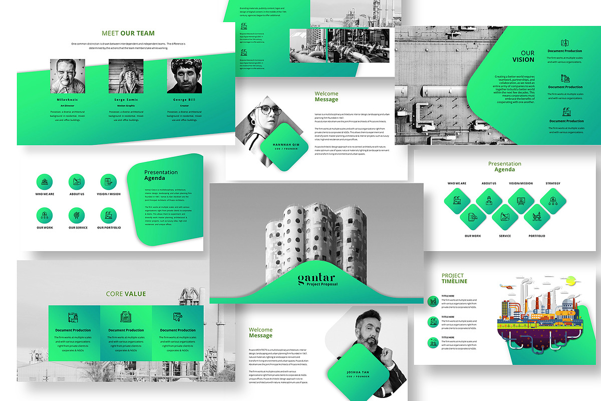 Engineering Project Powerpoint, a Presentation Template by temphall