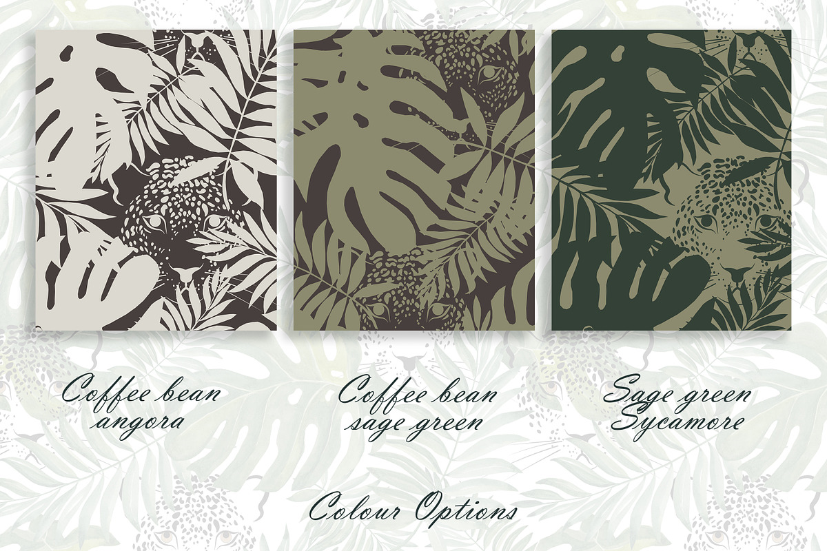 Tropical Leopard Seamless Pattern, a Pattern Graphic by Oksana Dovhopol Art (Photo 4 of 25)