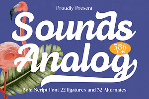 Sounds Analog Bold Retro Script