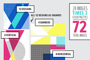 COLOR BLOCK Backgrounds, a Pattern Graphic by Anugraha Design (Thumbnail 4 of 7)
