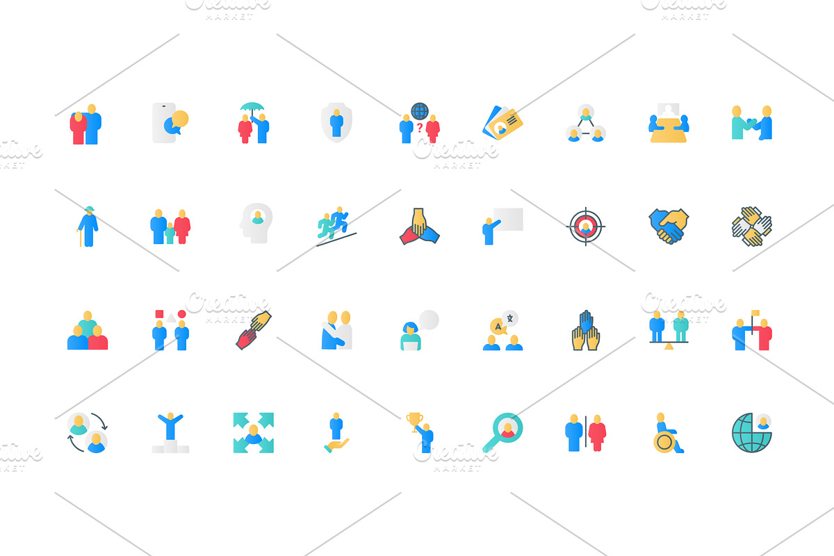 Community of people, human society, an Object Illustration by Lemberg Vector