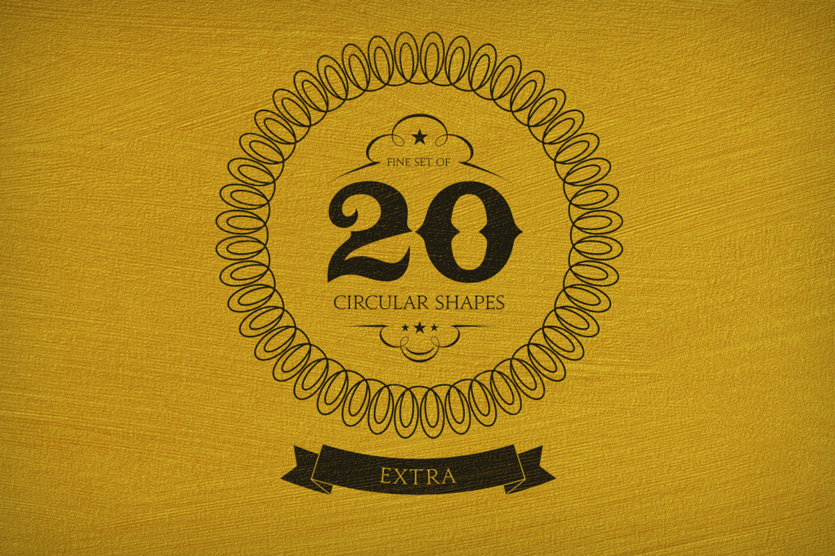 20 Circular Shapes - Vector - Extra
