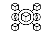 Blockchain Line Icon, an Outline Icon by Pexelpy (Thumbnail 2 of 2)