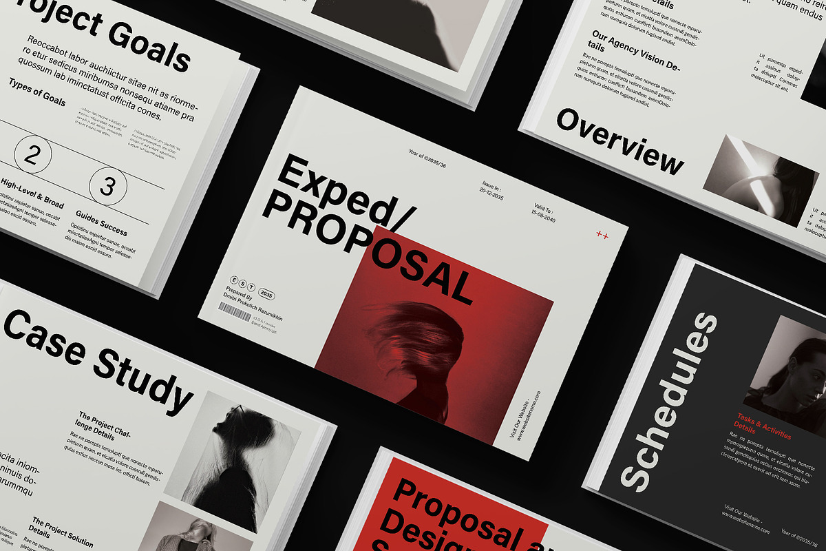 Project Proposal Template Landscape, a Brochure Template by DesignCrest (Photo 2 of 11)