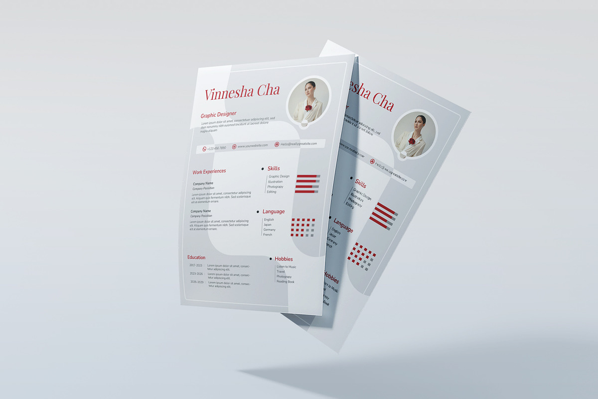 Elegant & Minimalist CV Design, a Resume Template by Artnivora.Std