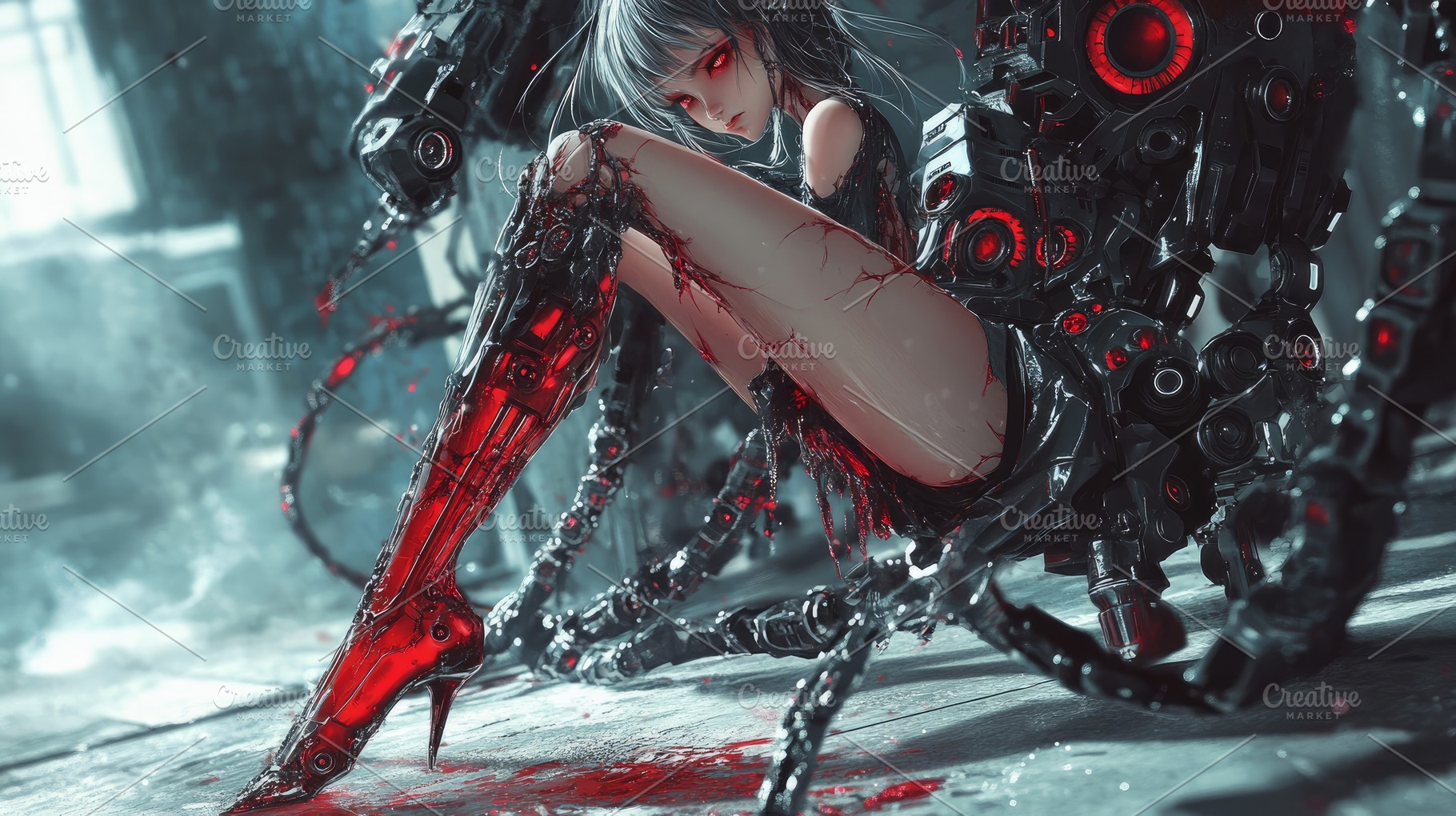 woman demon cyborg. cyberpunk future, a Photo by Pictures for you ...