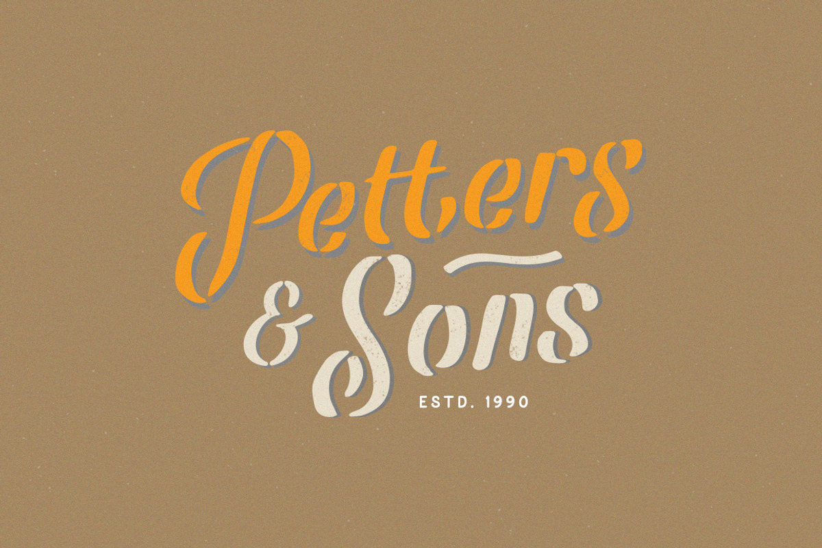 Leatherhand Stencil Fontduo preview 7