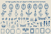 4th of July Preppy Patriotic Bundle, an Object Illustration by Drafts n Doodles (Thumbnail 4 of 14)