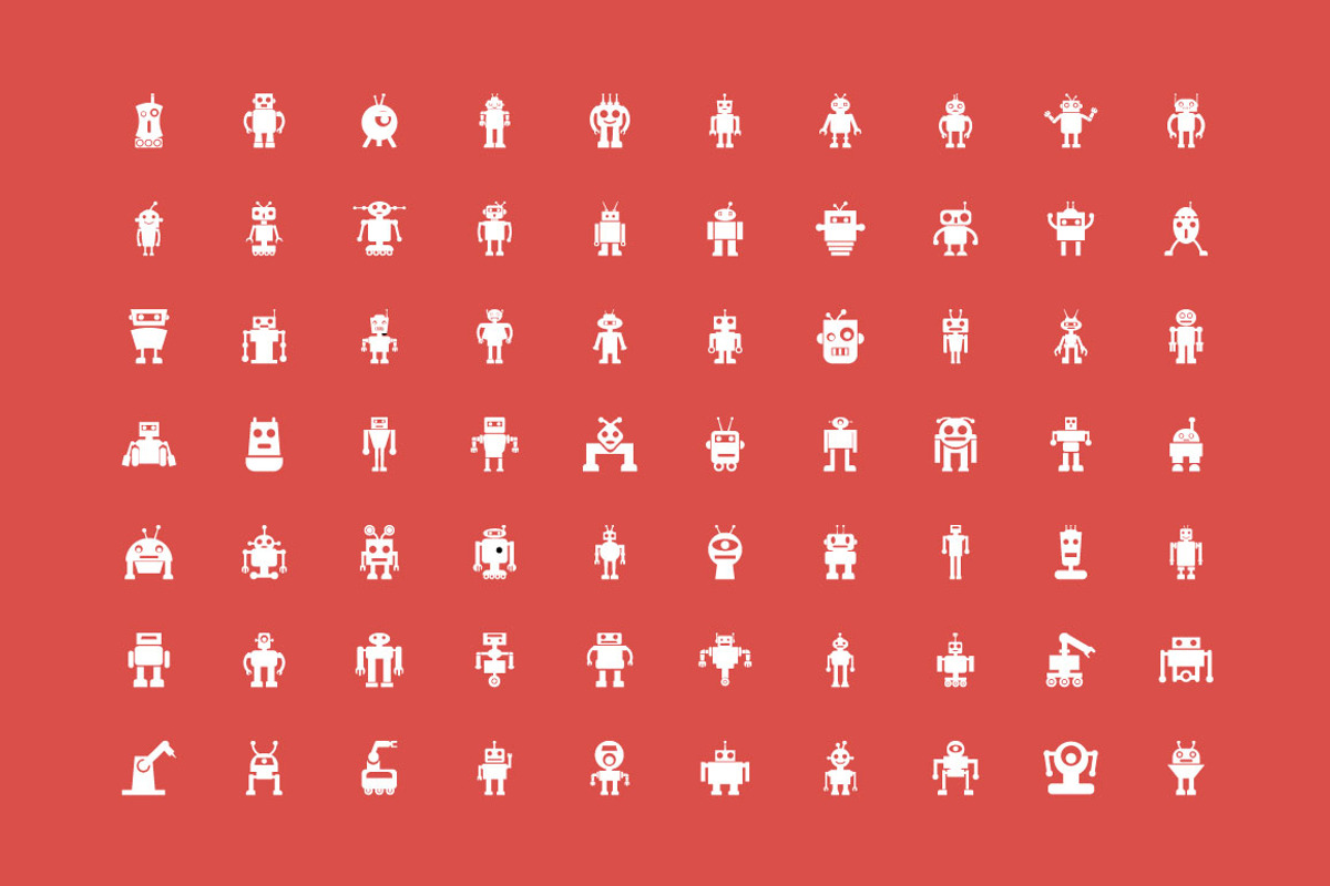 100+ Robots Vector Icons preview 2