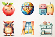 Kawaii School Clipart Bundle, an Illustration by RobertsArt (Thumbnail 5 of 7)