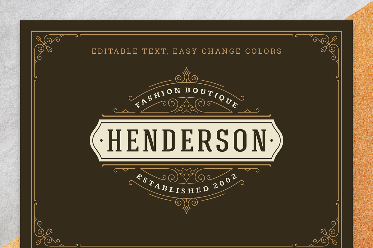 36 Luxury Ornament Logos, a Branding & Logo Template by Vasya Kobelev (Photo 8 of 14)