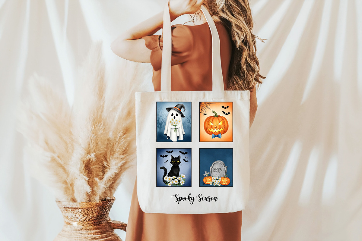 Halloween Spooky Season PNG, an Illustration by DreamCafeArt (Photo 3 of 6)