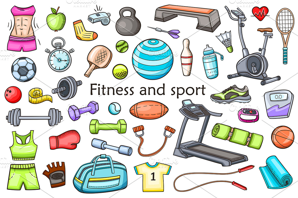 Fitness and Sport Design Kit, a Sport Illustration by Artspace (Photo 1 of 3)