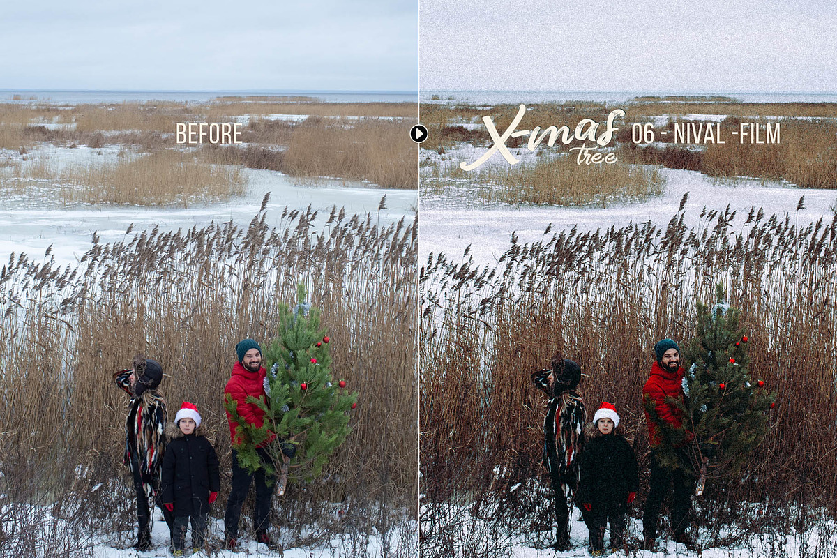 Christmas Tree - 20 Winter Presets, an Action Add-On by Presetrain Co. (Photo 6 of 10)