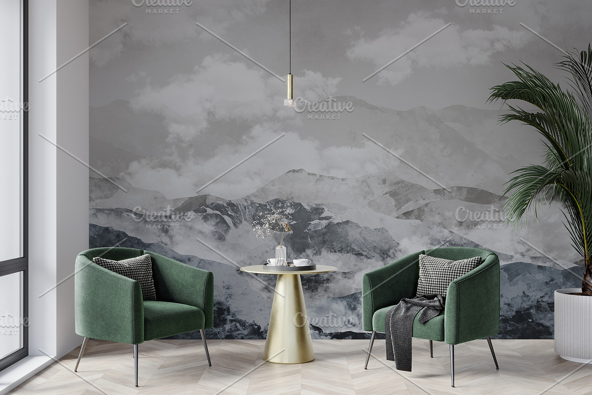 Wallpaper mockup - luxury interior, a Household Mockup by Hunny Badger (Photo 1 of 6)
