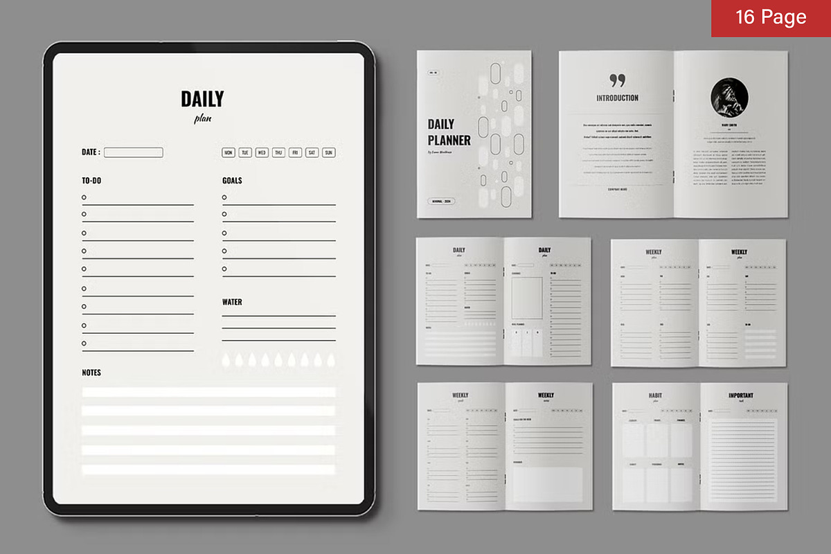 Planner Template Bundle, a Stationery Template by ContestDesign (Photo 18 of 39)