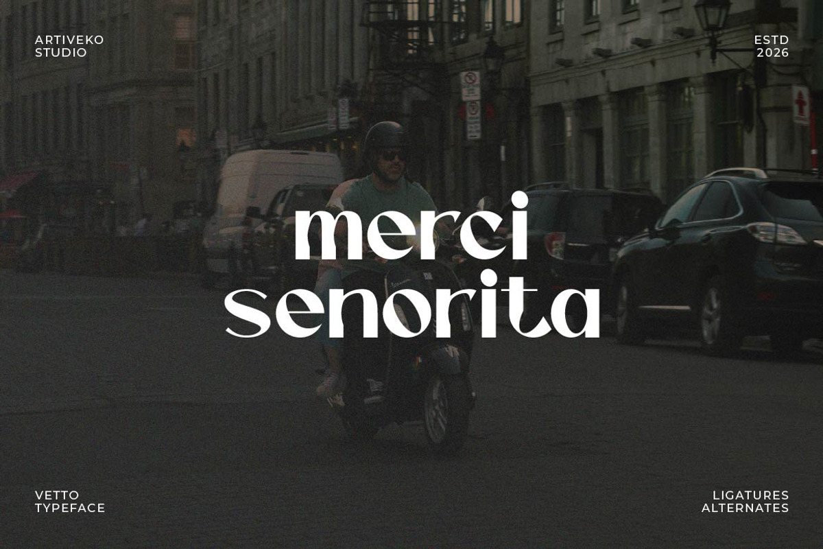 Vetto – Luxury Sans Serif Font, a Sans Serif Font by Artiveko (Photo 8 of 8)