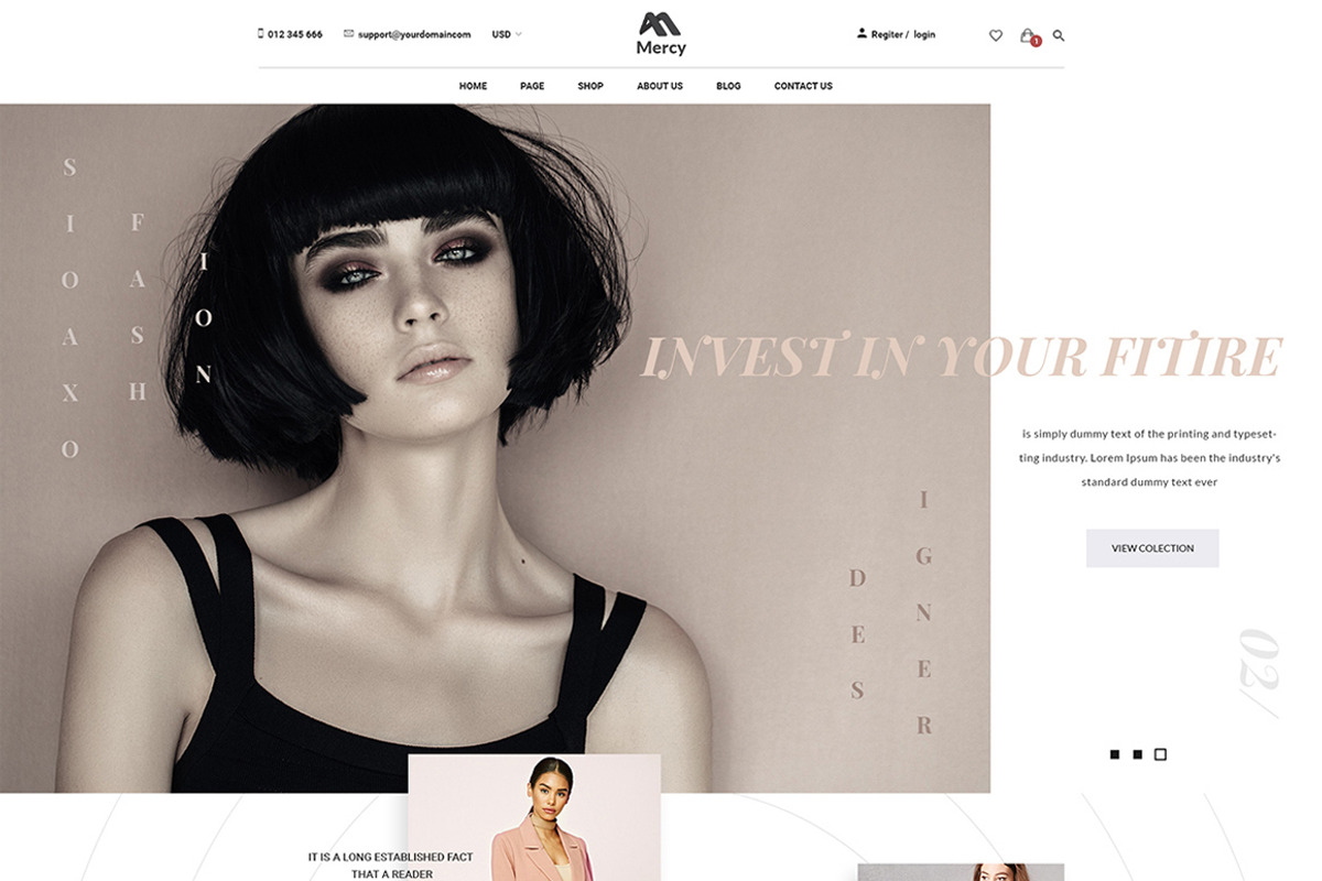 Mercy - Stunning eCommerce PSD, a Websites & App Template by Knighthemes (Photo 2 of 11)