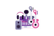 Sound Recording Studio Vector Design, an Object Illustration by danjazzia (Thumbnail 4 of 5)