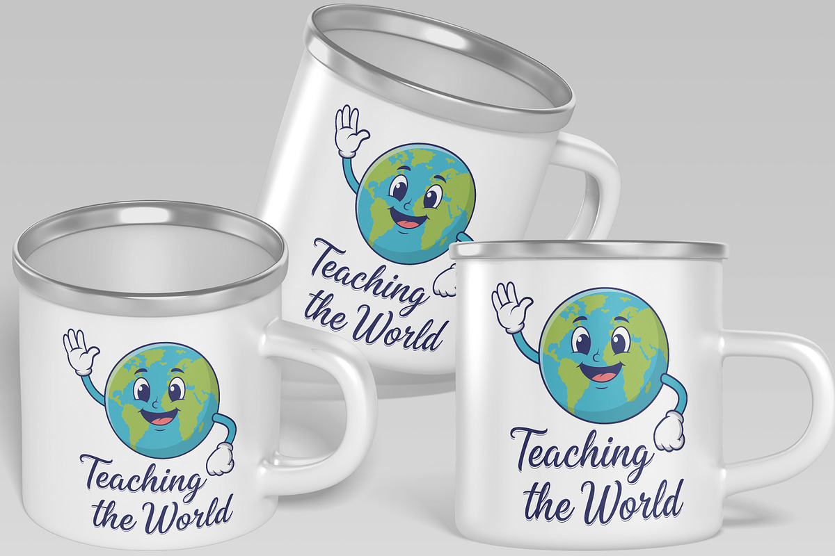 Teaching the World Teacher T-Shirt, an Object Illustration by Ghagra (Photo 4 of 7)