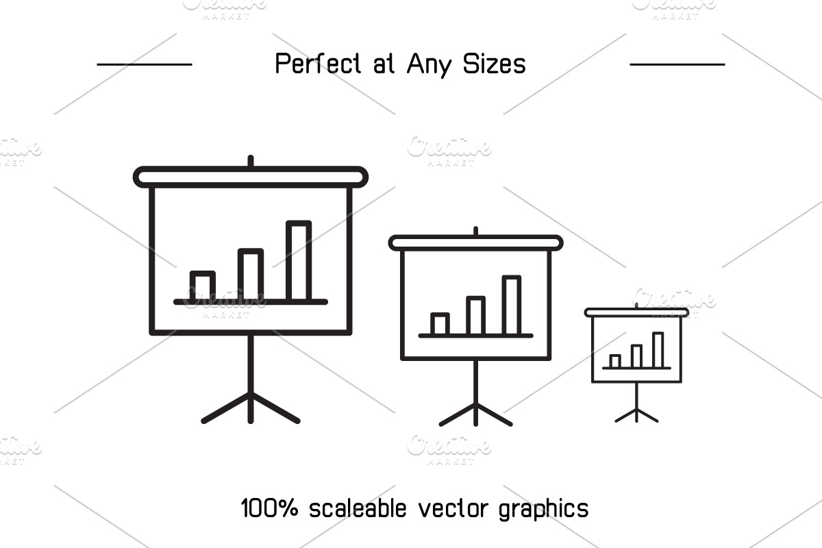 Office Supplies Line Icons Set, an Outline Icon by Designfour (Photo 7 of 7)