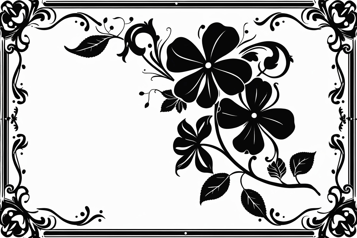 Decorative Frame Silhouette, an Illustration by musafir_fashion (Photo 8 of 9)