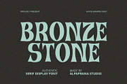 Bronze Stone - Serif Font, a Serif Font by Alpaprana (Thumbnail 1 of 10)