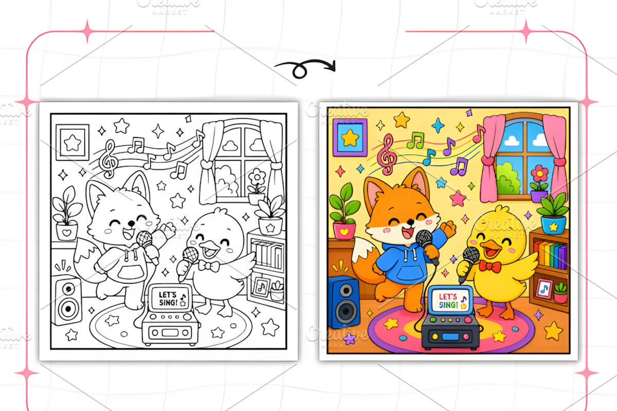 Bold and Easy Cozy Sunday Coloring, a Decorative Illustration by Design Station (Photo 4 of 8)