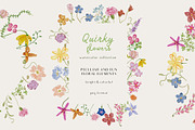 Hand-drawn quirky whimsy flowers, a Decorative Illustration by Grace Noboa Illustrations (Thumbnail 3 of 14)