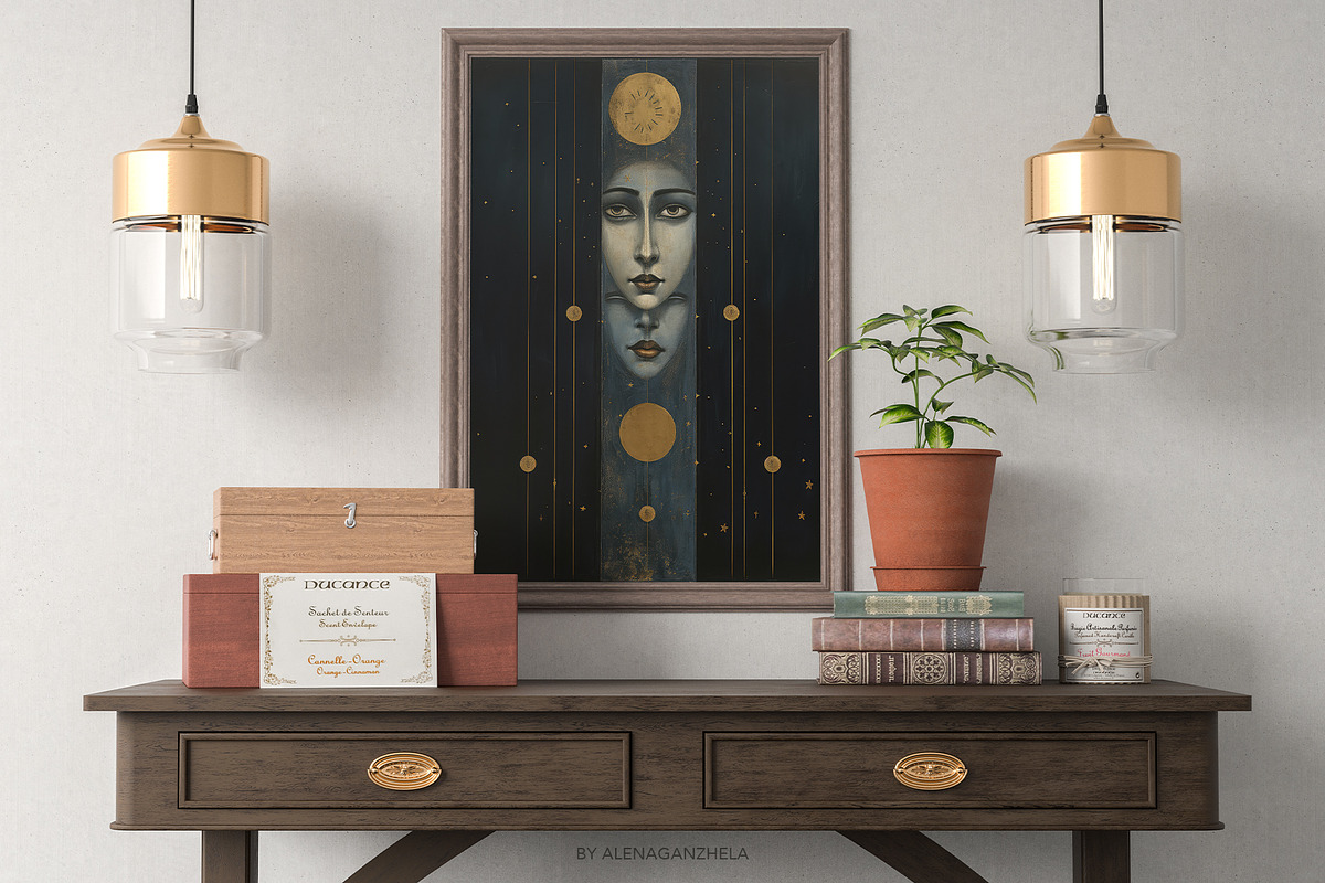 DARK TALES whimsical art prints, a Background Graphic by alenaganzhela (Photo 8 of 12)