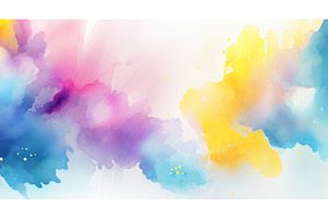 Colorful Watercolor Textured Paper